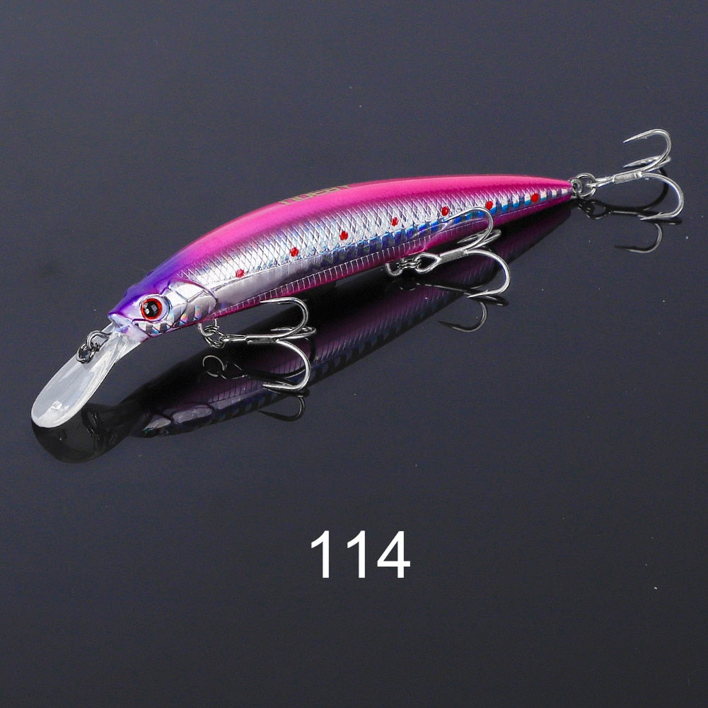 NOEBY 110mm 36g Heavy Sinking Minnow Fishing Lures Rolling Wobblers Artificial Hard Baits Jerkbait for Seabass Fishing Lure