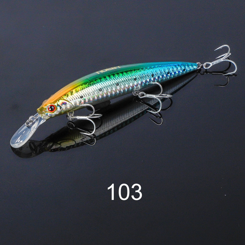 NOEBY 110mm 36g Heavy Sinking Minnow Fishing Lures Rolling Wobblers Artificial Hard Baits Jerkbait for Seabass Fishing Lure