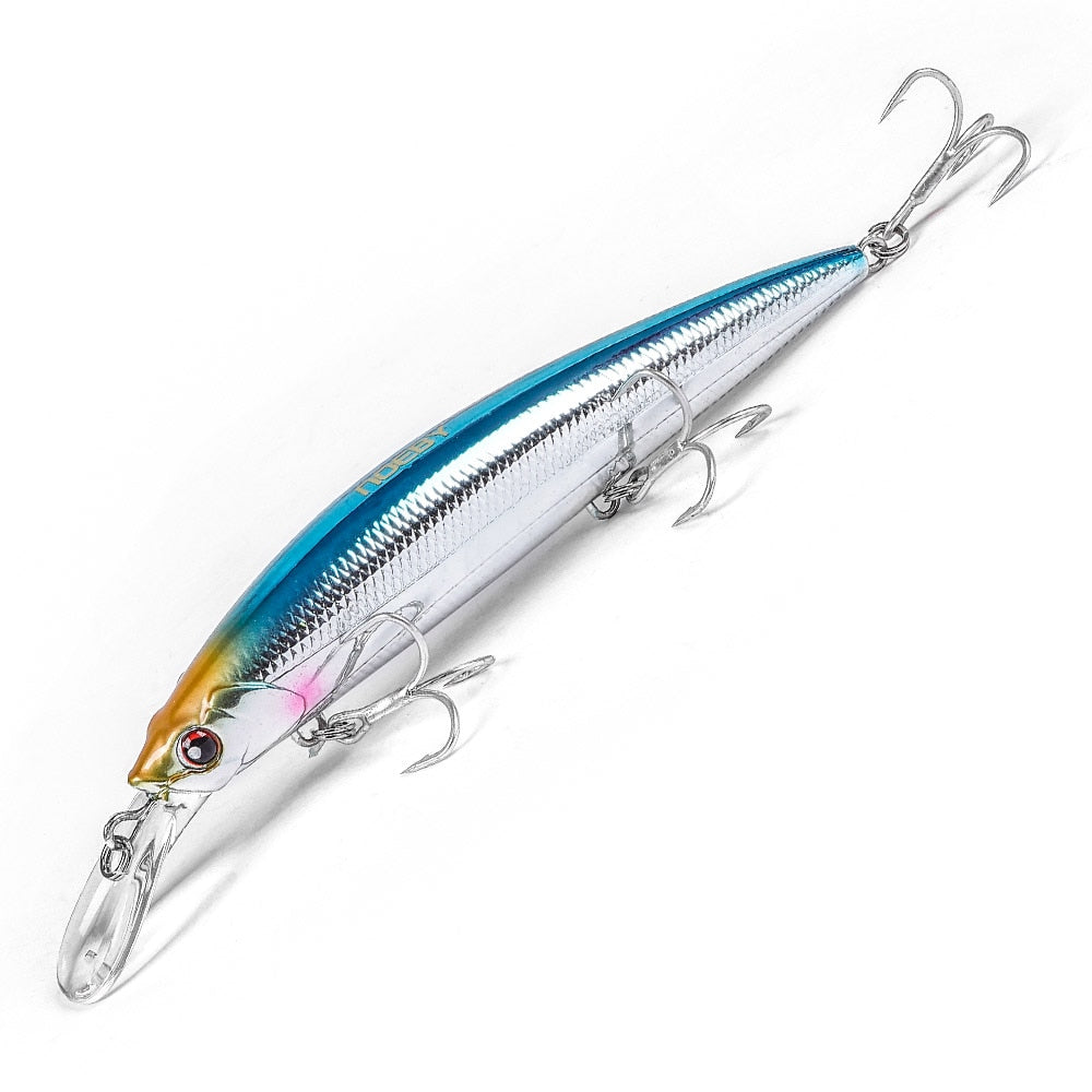 NOEBY 110mm 36g Heavy Sinking Minnow Fishing Lures Rolling Wobblers Artificial Hard Baits Jerkbait for Seabass Fishing Lure