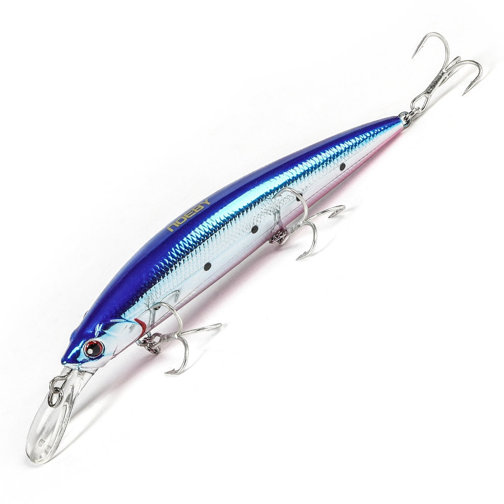 NOEBY 110mm 36g Heavy Sinking Minnow Fishing Lures Rolling Wobblers Artificial Hard Baits Jerkbait for Seabass Fishing Lure